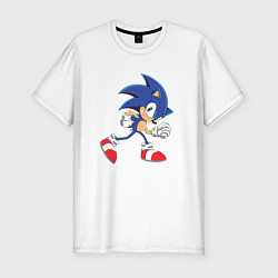 Мужская slim-футболка Sonic the Hedgehog