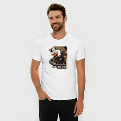 Футболка slim-fit Anaheim Ducks, цвет: белый — фото 2