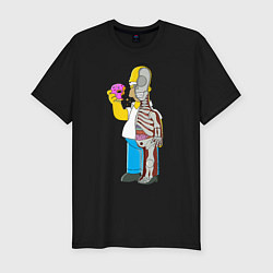 Футболка slim-fit Homer Anatomy, цвет: черный