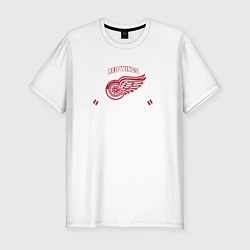 Футболка slim-fit Detroit Red Wings: Est.1926, цвет: белый