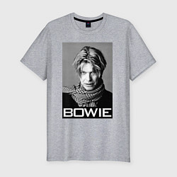 Футболка slim-fit Bowie Legend, цвет: меланж