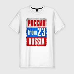 Футболка slim-fit Russia: from 23, цвет: белый