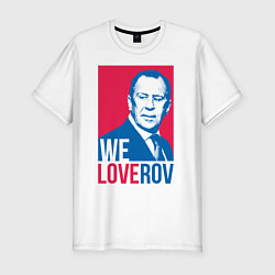 Футболка slim-fit LoveRov, цвет: белый