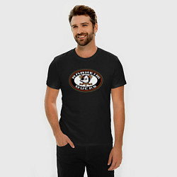 Футболка slim-fit Anaheim Ducks, цвет: черный — фото 2