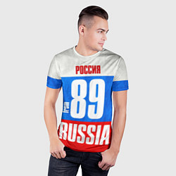 Футболка спортивная мужская Russia: from 89, цвет: 3D-принт — фото 2