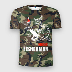 Футболка спортивная мужская Best fisherman, цвет: 3D-принт