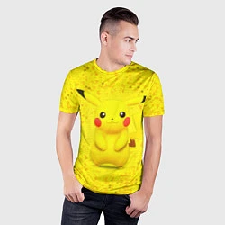 Футболка спортивная мужская Pikachu, цвет: 3D-принт — фото 2