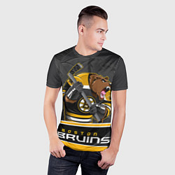 Футболка спортивная мужская Boston Bruins, цвет: 3D-принт — фото 2