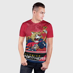 Футболка спортивная мужская Florida Panthers, цвет: 3D-принт — фото 2