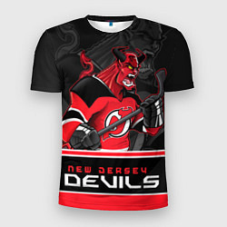 Футболка спортивная мужская New Jersey Devils, цвет: 3D-принт