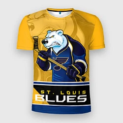 Футболка спортивная мужская St. Louis Blues, цвет: 3D-принт
