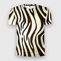 Мужская спорт-футболка Шкура зебры