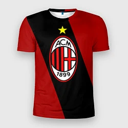 Футболка спортивная мужская Milan FC: Red Collection, цвет: 3D-принт