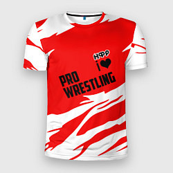 Футболка спортивная мужская НФР: Pro Wrestling, цвет: 3D-принт