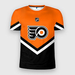 Футболка спортивная мужская NHL: Philadelphia Flyers, цвет: 3D-принт
