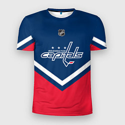 Футболка спортивная мужская NHL: Washington Capitals, цвет: 3D-принт