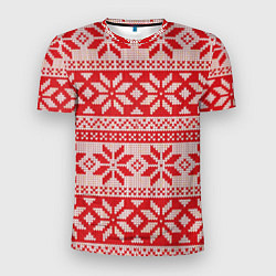 Мужская спорт-футболка Красный свитер