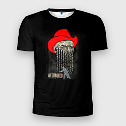 Мужская спорт-футболка Westworld Skull