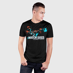 Футболка спортивная мужская Watch Dogs 2, цвет: 3D-принт — фото 2