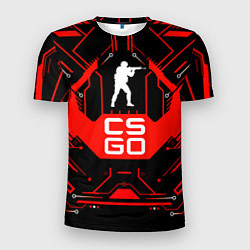 Футболка спортивная мужская CS:GO Techno Style, цвет: 3D-принт