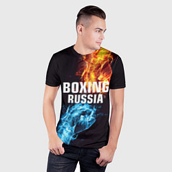 Футболка спортивная мужская Boxing Russia, цвет: 3D-принт — фото 2