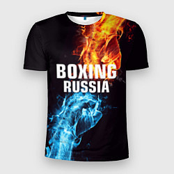 Футболка спортивная мужская Boxing Russia, цвет: 3D-принт