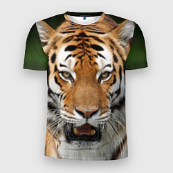 Футболка спортивная мужская Рык тигра, цвет: 3D-принт