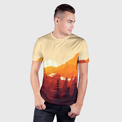 Футболка спортивная мужская Восход, цвет: 3D-принт — фото 2