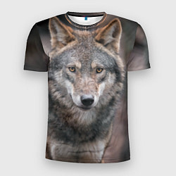 Мужская спорт-футболка Волк - санитар леса
