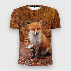 Мужская спорт-футболка Осенняя лиса
