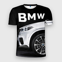 Футболка спортивная мужская BMW: White Style, цвет: 3D-принт