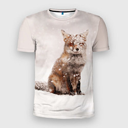 Мужская спорт-футболка Снежная лисица