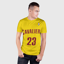 Футболка спортивная мужская Cavaliers Cleveland 23: Yellow, цвет: 3D-принт — фото 2