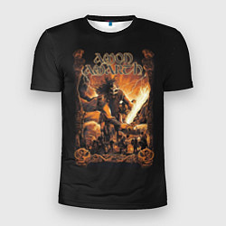 Футболка спортивная мужская Amon Amarth: Dark warrior, цвет: 3D-принт