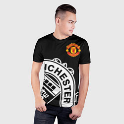 Футболка спортивная мужская Man United: Black Collection, цвет: 3D-принт — фото 2