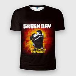 Мужская спорт-футболка Поцелуй Green Day