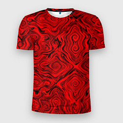 Футболка спортивная мужская Tie-Dye red, цвет: 3D-принт