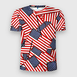 Мужская спорт-футболка Америка