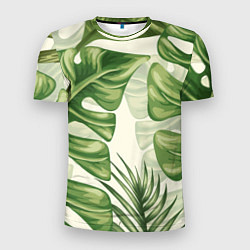 Футболка спортивная мужская Тропический папоротник, цвет: 3D-принт