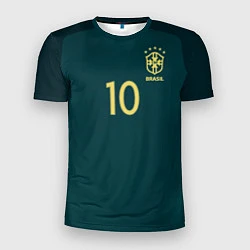 Мужская спорт-футболка Сборная Бразилии: Неймар ЧМ-2018 альтернатива