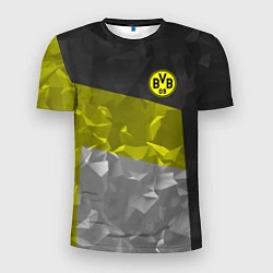 Футболка спортивная мужская BVB FC: Dark polygons, цвет: 3D-принт