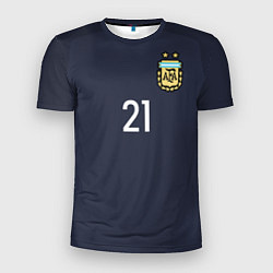 Мужская спорт-футболка Сборная Аргентины: Диабола ЧМ-2018