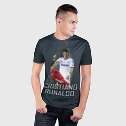 Футболка спортивная мужская Christiano Ronaldo, цвет: 3D-принт — фото 2