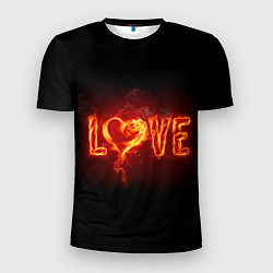 Футболка спортивная мужская Love & Flame, цвет: 3D-принт