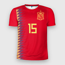 Мужская спорт-футболка Сборная Испании: Рамос ЧМ 2018