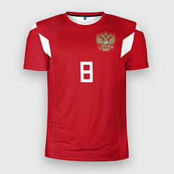 Мужская спорт-футболка Сборная России: Глушаков ЧМ 2018