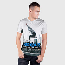 Футболка спортивная мужская Parkour: Life on the edge, цвет: 3D-принт — фото 2