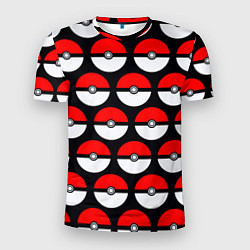 Футболка спортивная мужская Pokeball Pattern, цвет: 3D-принт