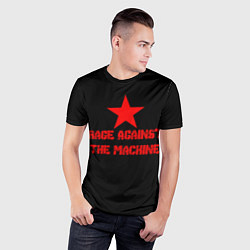 Футболка спортивная мужская Rage Against the Machine - red star, цвет: 3D-принт — фото 2