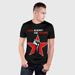 Футболка спортивная мужская Rage Against the Machine - star, цвет: 3D-принт — фото 2